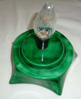 Vintage Holland Mold 9 " Ceramic Christmas Tree Replacement Base / Stand Light