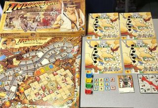 Vintage Indiana Jones And The Temple Of Doom Board Game 1984 Ljn Incomplete
