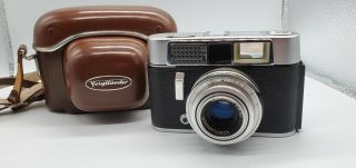 Vintage 1960s Voigtlander Vito Clr 35mm Rangefinder Camera,  Case Germany