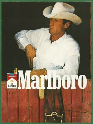 Marlboro Cigarettes - 1989 Vintage Print Ad