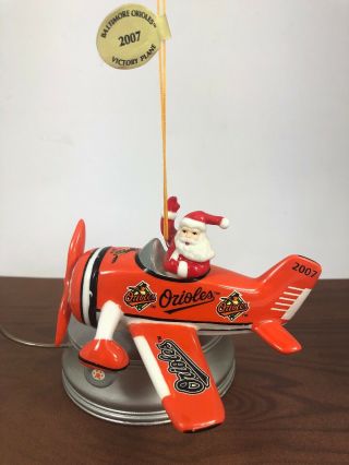 2007 Danbury Baltimore Orioles Victory Plane Christmas Ornament No Box B
