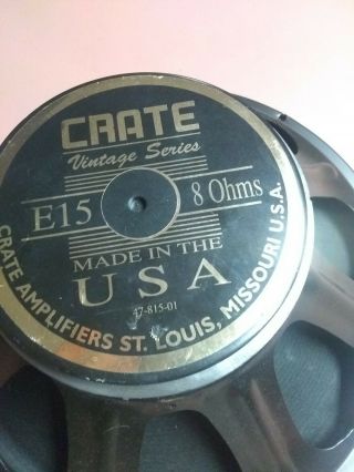 Crate Vintage Series 15 " Eminence Speaker 8 Ohms,  For Guitar