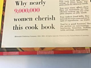 VINTAGE BETTER HOMES AND GARDENS COOKBOOK 1962 PLUS QUICK AND EASY RECIPES 3
