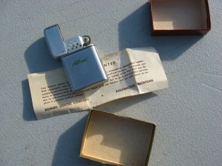 Vintage Cigarette Lighter Box Bowers Lighter Co. ,  Albrent