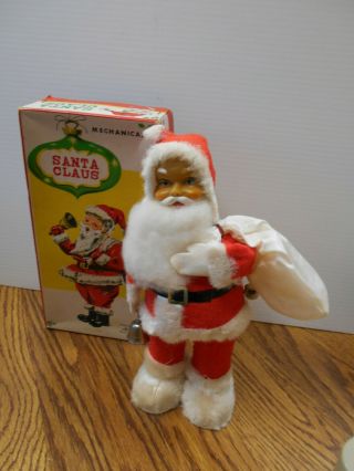 Santa Claus Mechanical Alps Vintage Collectable Toy 1950 