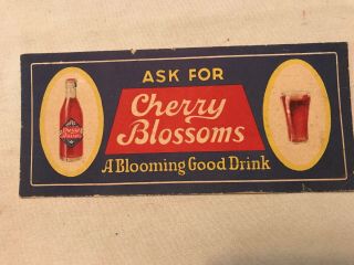 Cherry Blossoms Soda Drink Vintage Blotter,  Circa 1910
