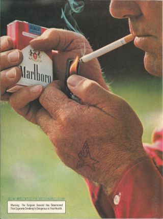 Marlboro Cigarettes - 1978 Vintage Print Ad