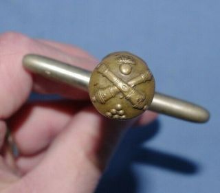 Antique WWI Military Soldiers Trench Art Item - French Artillery Cannon interest 2