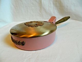 Vintage Duk - It Silent Butler Ash Tray Pink Gold