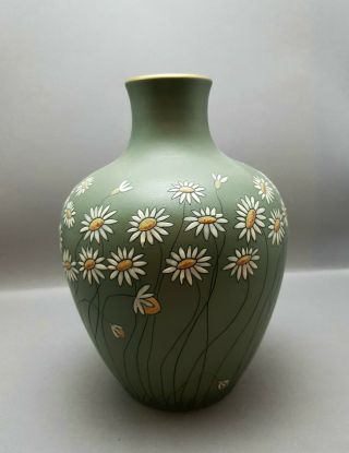 ANTIQUE ARTS AND CRAFTS VILLEROY & BOCH METTLACH VASE 2489 DATED 1898 2