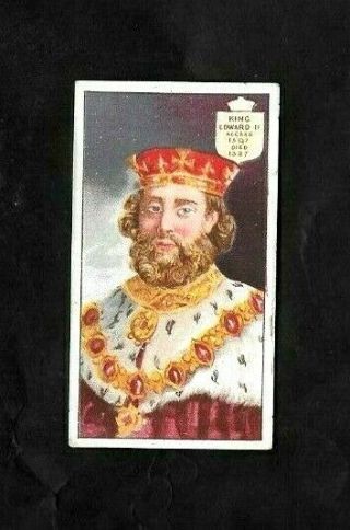 Singleton & Cole 1902 Scarce (royalty) Type Card " Edward Ii - Kings & Queens