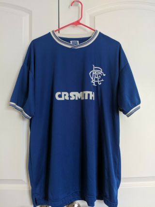 Glasgow Rangers 1986 Cup Final Retro Jersey - Size Xl -