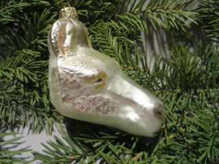 Vintage Slavic Treausres Blown Glass Llama Head Christmas Ornament