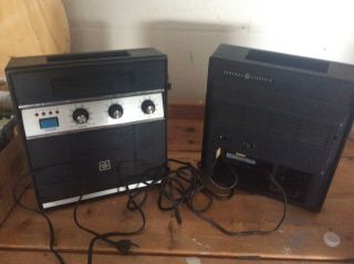 Vintage General Electric 8 Track Tape Player Stereo W/ 12 Tapes Great