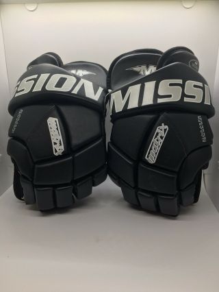 Mission Bauer Matrix Pro Stock Hockey Gloves 12 Inch Vintage Size Med