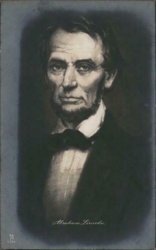 President Rppc Abraham Lincoln Gg Co.  Real Photo Post Card Vintage