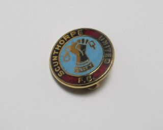 Scunthorpe United Fc - Vintage Enamel Crest Badge.