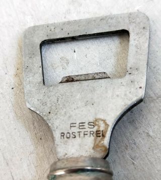 Vintage Deer Foot Hoof Bottle Opener,  Stainless Steel Rostfrei FES Germany (7329) 2