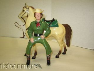 Vintage Hartland Roy Rogers Dale Evans Cowgirl Western Figure & Horse