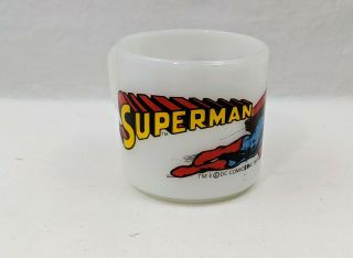 Vintage Federal Superman Milk Glass.  Cup,  Mug 1971
