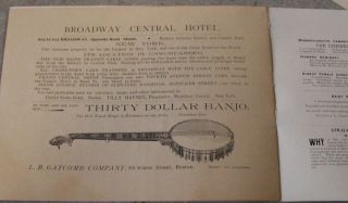 Vintage 1800 ' s Princeton And Brown Banjo And Mandolin Club Programs 2