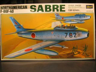 Vintage Hasegawa 1/32 North American F - 86f - 40 Sabre S3