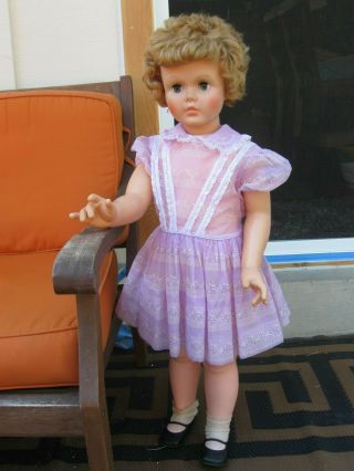 1950s Patty Playpal Companion Clone Doll Friend - Big 35 " Marked S2 - Nasco?