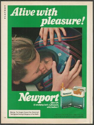 Newport Menthol Cigarettes - 1982 Vintage Print Ad