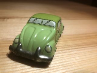 ANTIQUE US ZONE GERMANY VW SPLIT WINDOW TIN WIND UP PENNY TOY CAR HUKI 1940 2