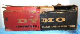 Vintage Dymo Tape Writer Instant Raised Letter Labels Hand Embossing Tool 2