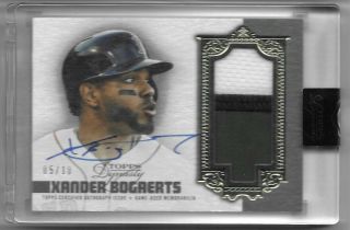 Xander Bogaerts 2019 Topps Dynasty Patch Auto Autograph 5/10