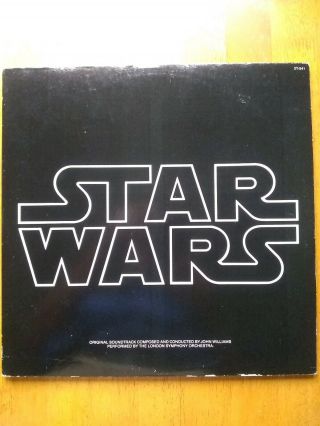 Vtg 1977 Star Wars Rare 2 Vinyl Lps Movie Score Soundtrack 1st Pressing