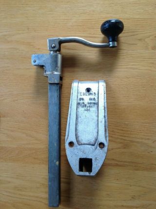 Vintage Edlund Size 2 Commercial Can Opener Screw On Base.  Circa 1960 Usa