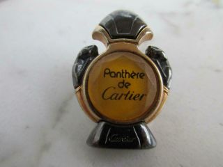 Vintage 1980s Panthere De Cartier Brooch Pin Scent Bottle Cartier Paris 3x.  2.  5cm