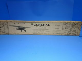 Vintage Flyline Aristocrat General R/c Model Airplane Kit 1295 / 36 "