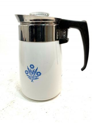 Vintage Corning Ware 6 Cup Coffee Percolator Coffee Pot Complete