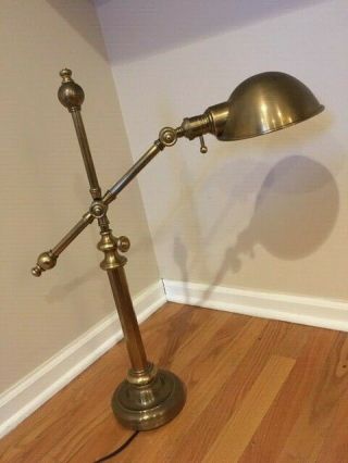 Vintage Ef Chapman Designed Pimlico Antique Brass Lamp