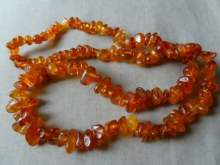 Vintage Jewellery Art Deco Real Baltic Amber Bead Necklace
