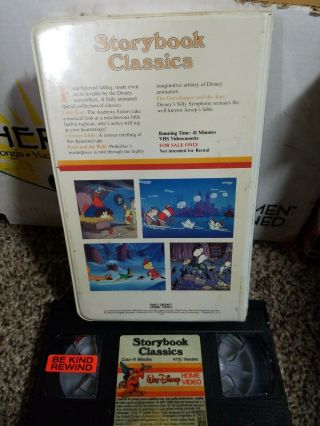 Walt Disney Home Video Storybook Classics VHS 121VS Vintage Clamshell 2