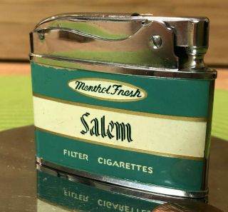 Vintage Salem Cigarette Menthol Fresh Zenith Lighter Advertising Japan