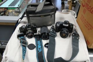 Minolta X - 700 Body Only Vintage Slr Film Plus Maxxum Panorama Elite Camera