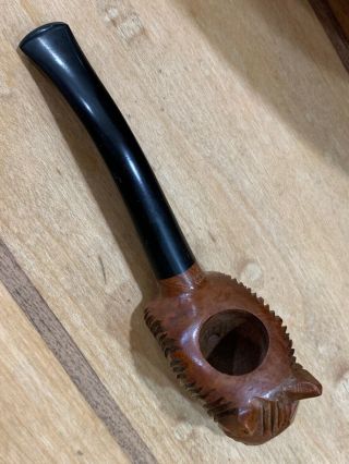Pipe Hand Carved Italian Imported Briar Tobacco Smoking Pipe Horse Head Italy 3