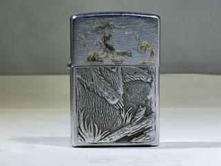 Vintage 1996 Endangered American Grizzly Zippo Lighter Read