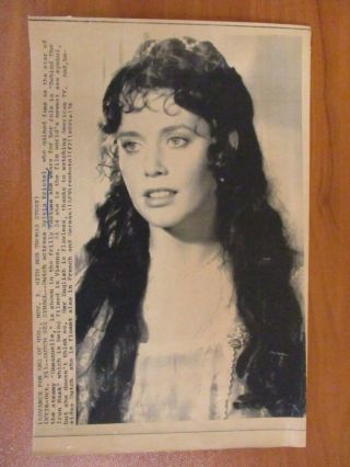 Vintage Ap Wire Press Photo Actress Sylvia Kristel Emmanuelle Iron Mask 10/25/76