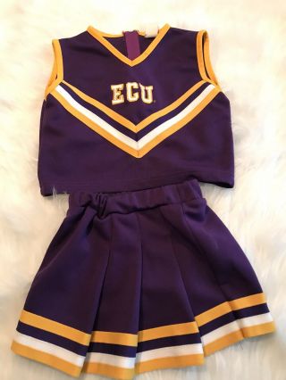 East Carolina University Ecu Girls Cheerleading Uniform Size 6
