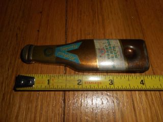 Vintage 1940s Pabst Blue Ribbon Metal Bottle Shaped Opener Beer Advertising 3