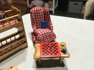 Dollhouse Miniatures Child ' s Room Furniture Bunk Beds & Accessories 2