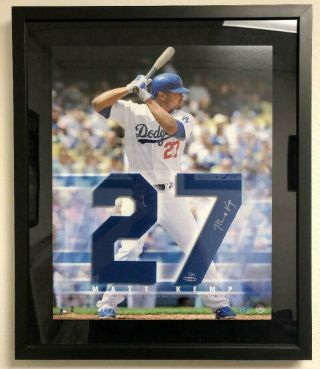 Upper Deck Framed Autographed Jersey Number La Dodgers Matt Kemp 7/27