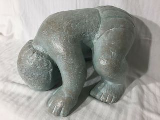 Isabel Bloom Very Rare Large Baby Somersault Concrete Sculpture
