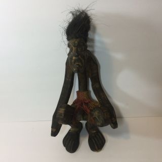 Vintage Wooden African Male Fertility Statue Figure Hand Carved 2